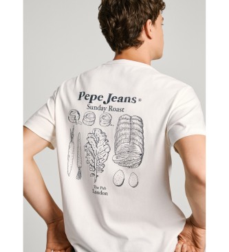 Pepe Jeans Koszulka Arryn biała