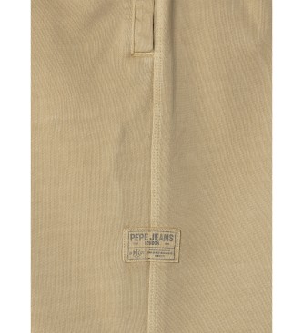Pepe Jeans Spodnie jogger Arthut beżowe