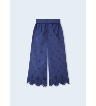 Pepe Jeans Astrid trousers blue polka dots