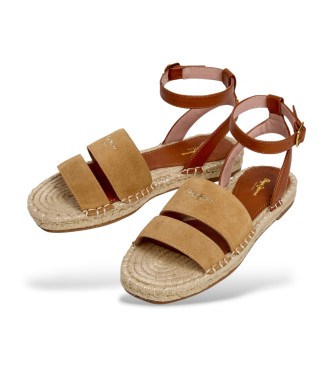 Pepe Jeans Sandalias de Piel Auri Street marr�n