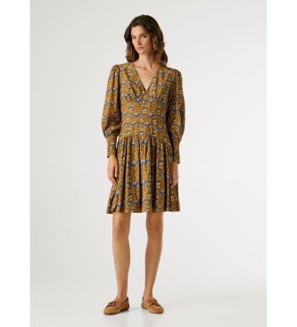 Pepe Jeans Sukienka Avi żółta