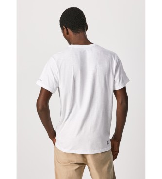 Pepe Jeans Camiseta Azzo blanco