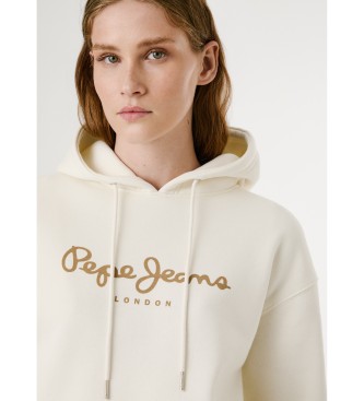 Pepe Jeans Felpa Baddy bianco sporco