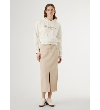 Pepe Jeans Felpa Baddy bianco sporco