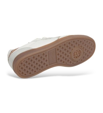 Pepe Jeans Sapatilhas de couro Ball Basic brancas