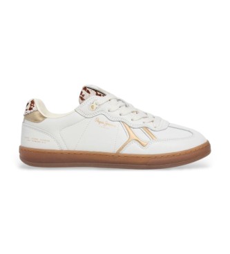 Pepe Jeans Sapatilhas de couro Ball Chic branco