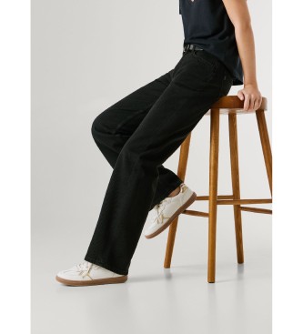 Pepe Jeans Sapatilhas de couro Ball Chic branco