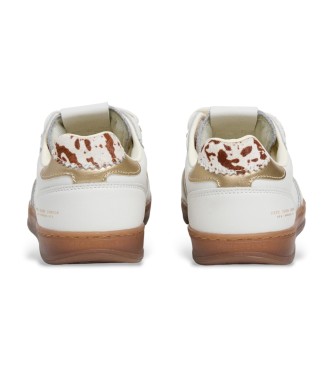 Pepe Jeans Sapatilhas de couro Ball Chic branco