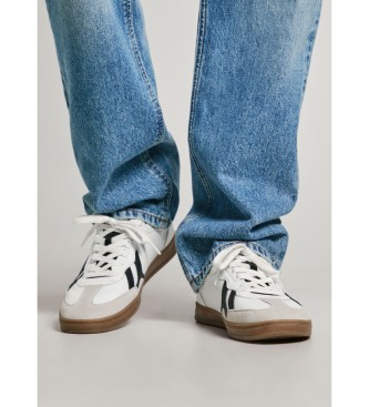 Pepe Jeans Ball Class leather shoes white