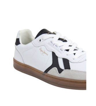 Pepe Jeans Ball Class leather shoes white