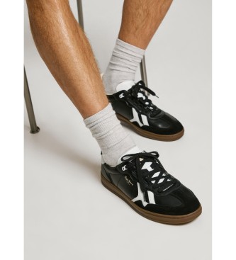 Pepe Jeans Ball Class leather shoes black