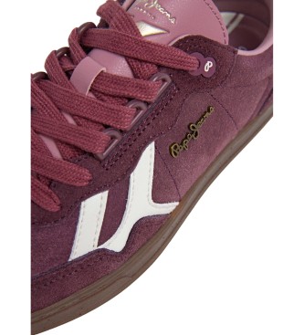 Pepe Jeans Usnjene superge Ball Elegantna lila