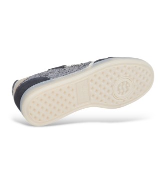 Pepe Jeans Ball Glitter Leder Sneakers schwarz