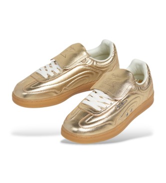 Pepe Jeans Golden Ball metall sneakers i lder