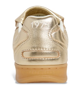 Pepe Jeans Golden Ball metall sneakers i lder