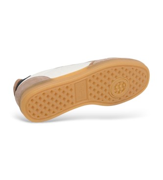 Pepe Jeans Izrazito bele usnjene superge Ball Mood