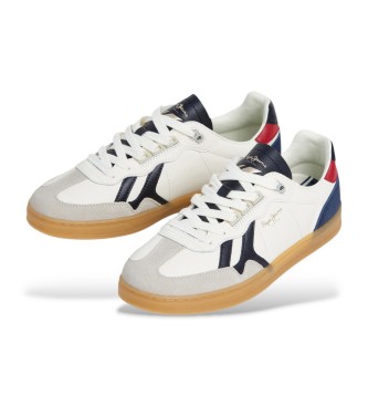 Pepe Jeans Ball Origin Leder Turnschuhe wei