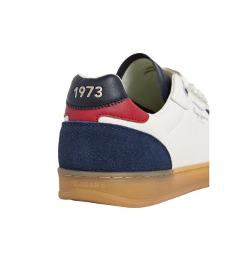 Pepe Jeans Ball Origin Leder Turnschuhe wei