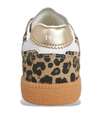 Pepe Jeans Beige pantoffels met bolletjesprint
