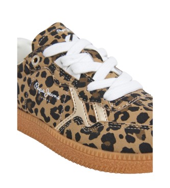 Pepe Jeans Beige pantoffels met bolletjesprint