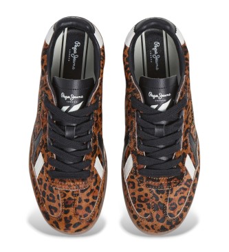 Pepe Jeans Sapatilhas Ball Print castanho