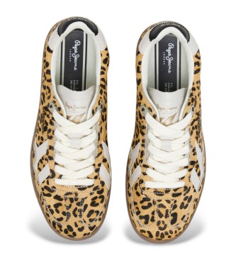 Pepe Jeans Sneakers Ball Top in pelle marrone