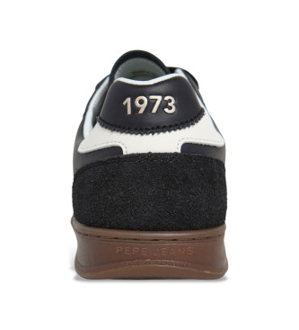 Pepe Jeans Ball Zero Usnjene superge črne barve 
