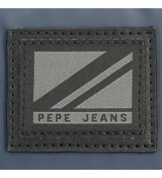 Pepe Jeans Hoxton boodschappentas met twee compartimenten marineblauw