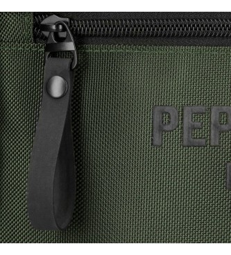 Pepe Jeans Bromley large shoulder bag green