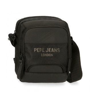 Pepe Jeans Bromley medium skuldertaske med to rum sort