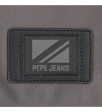 Pepe Jeans Pepe Jeans Stratford medium shoulder bag two compartments grey