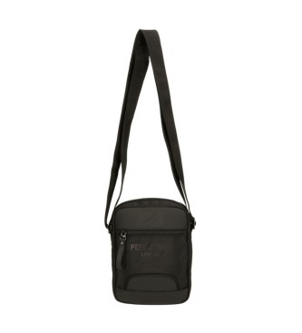 Pepe Jeans Bromley shoulder bag two compartments black