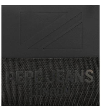 Pepe Jeans Sac  bandoulire Bromley  deux compartiments noir
