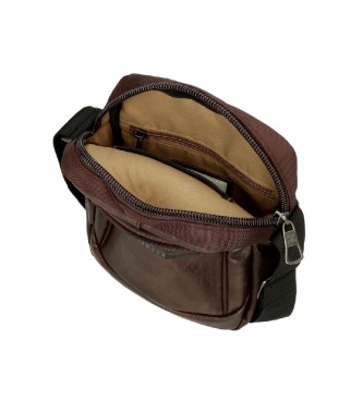 Pepe Jeans Skuldertaske med to rum, brun