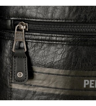 Pepe Jeans Umhngetasche mit zwei Fchern schwarz