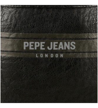 Pepe Jeans Skuldertaske med to rum, sort