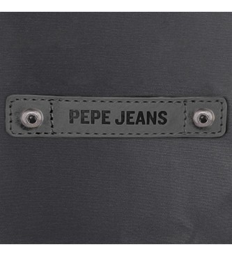 Pepe Jeans Hatfield two compartment messenger bag black