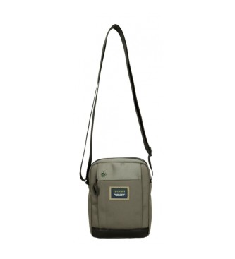 Pepe Jeans Leighton shoulder bag two compartments green