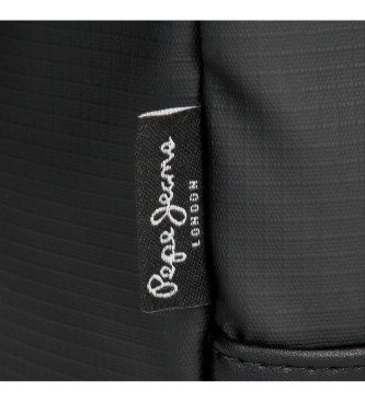 Pepe Jeans Small Straps shoulder bag with front pocket black