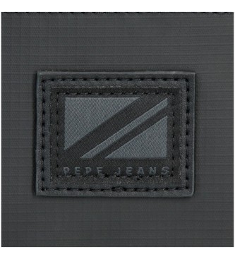 Pepe Jeans Ombros Pequenos Ombros com alas de duplo compartimento preto