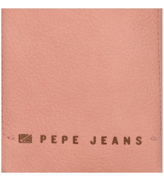Pepe Jeans Diane mobiltelefon axelremsvska med korthllare rosa -9,5x16,5cm