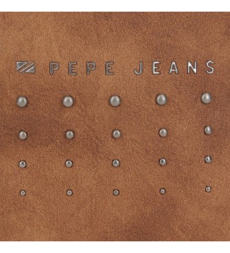 Pepe Jeans Holly mobile phone shoulder bag brown