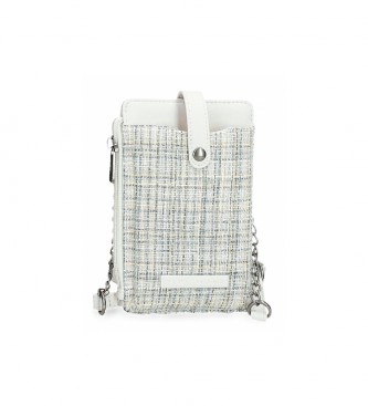 Pepe Jeans Oana sac  bandoulire pour tlphone portable avec porte-cartes bleu clair -9,5x16,5cm