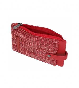 Pepe Jeans Oana mobile phone shoulder bag with card holder red -9,5x16,5cm