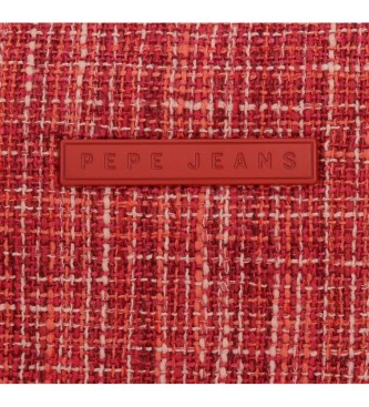 Pepe Jeans Bandolera porta mvil Oana con tarjetero rojo -9,5x16,5cm-
