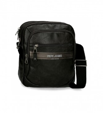 Pepe Jeans Borsa a tracolla porta tablet Horley due scomparti nera