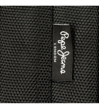 Pepe Jeans Borsa a tracolla porta tablet Horley due scomparti nera