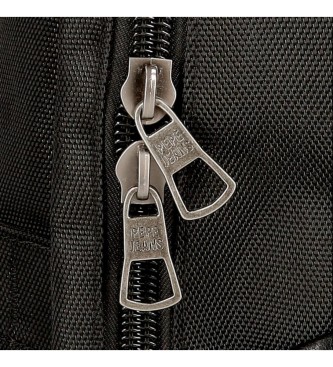 Pepe Jeans Borsa a tracolla porta tablet Horley due scomparti nera