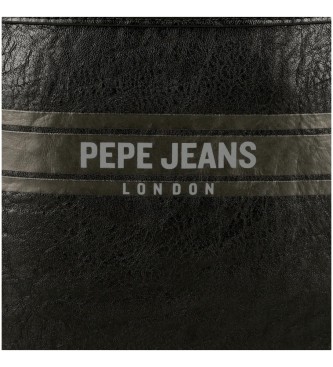 Pepe Jeans Borsa a tracolla porta tablet Horley due scomparti nera