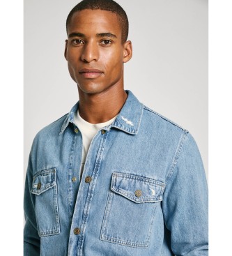 Pepe Jeans Camisa azul Bart